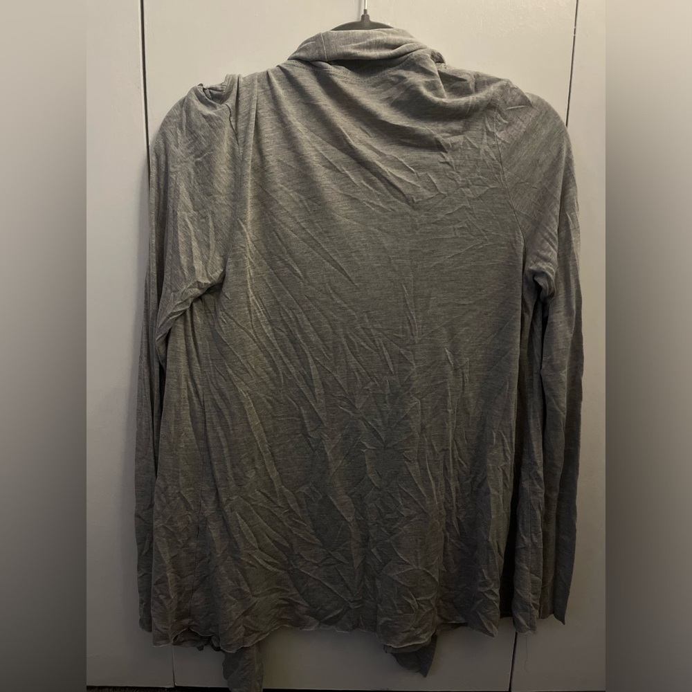 Prevett Women's Gray Long Sleeve Open Cardigan Sweater - Size Large - Picture 3 of 6